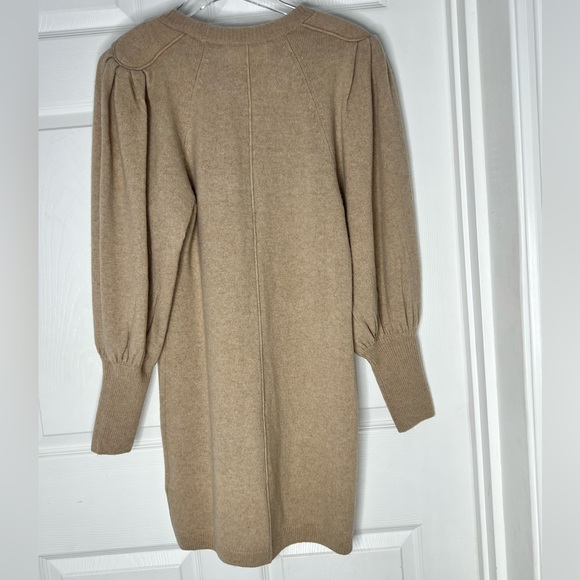 NWT BA&SH Nancy Puffed Sleeve Mini Sweater Dress - Picture 9 of 13